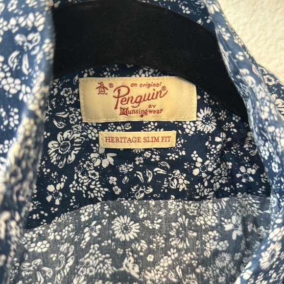 Penguin Slimfit button up shirt, floral pattern - Picture 2 of 3
